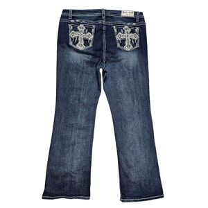 Grace in LA Women's Blue Boot Cut Jeans